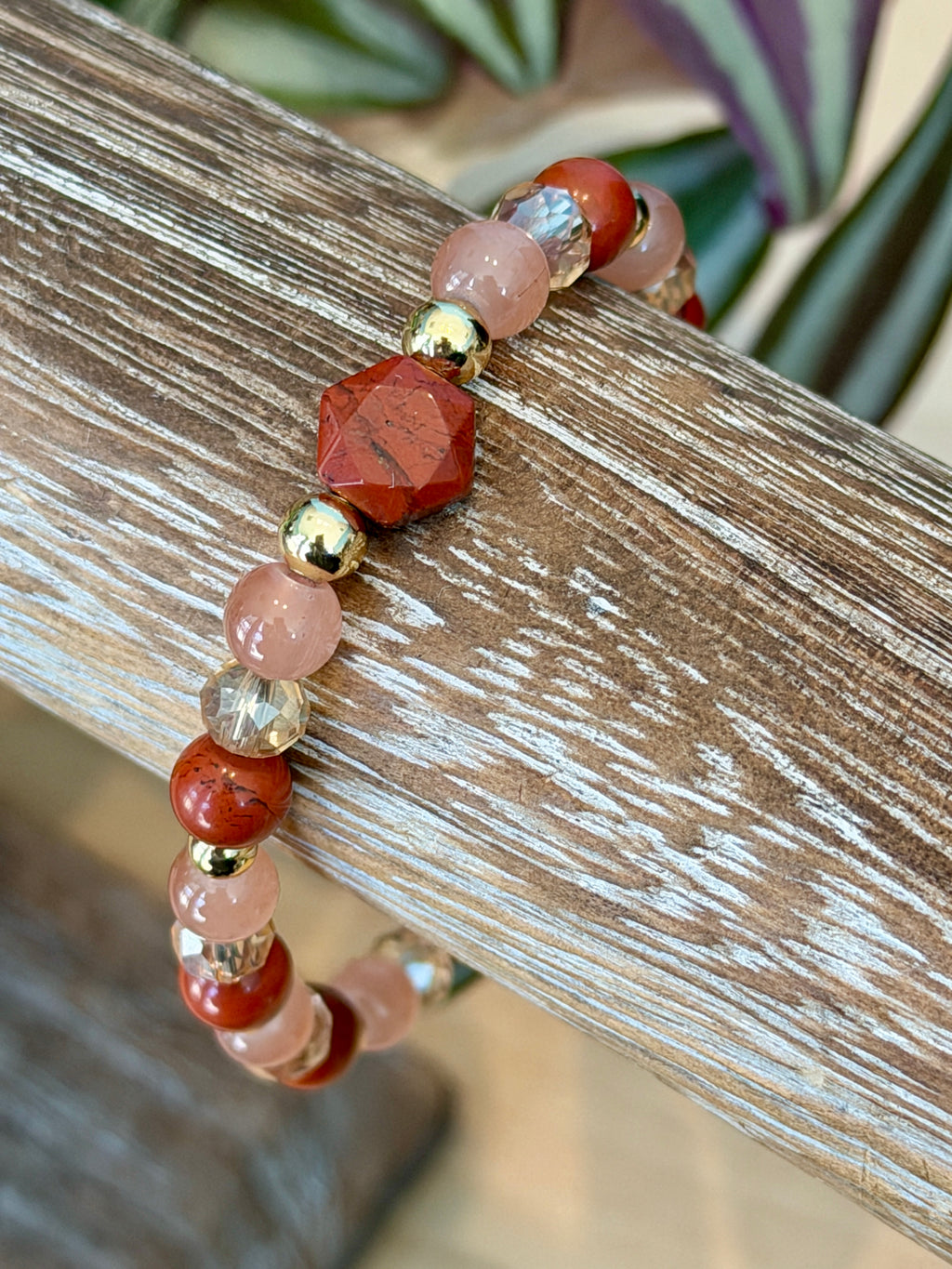 Solo #1 Hexagon Red Jasper Single Bracelet*