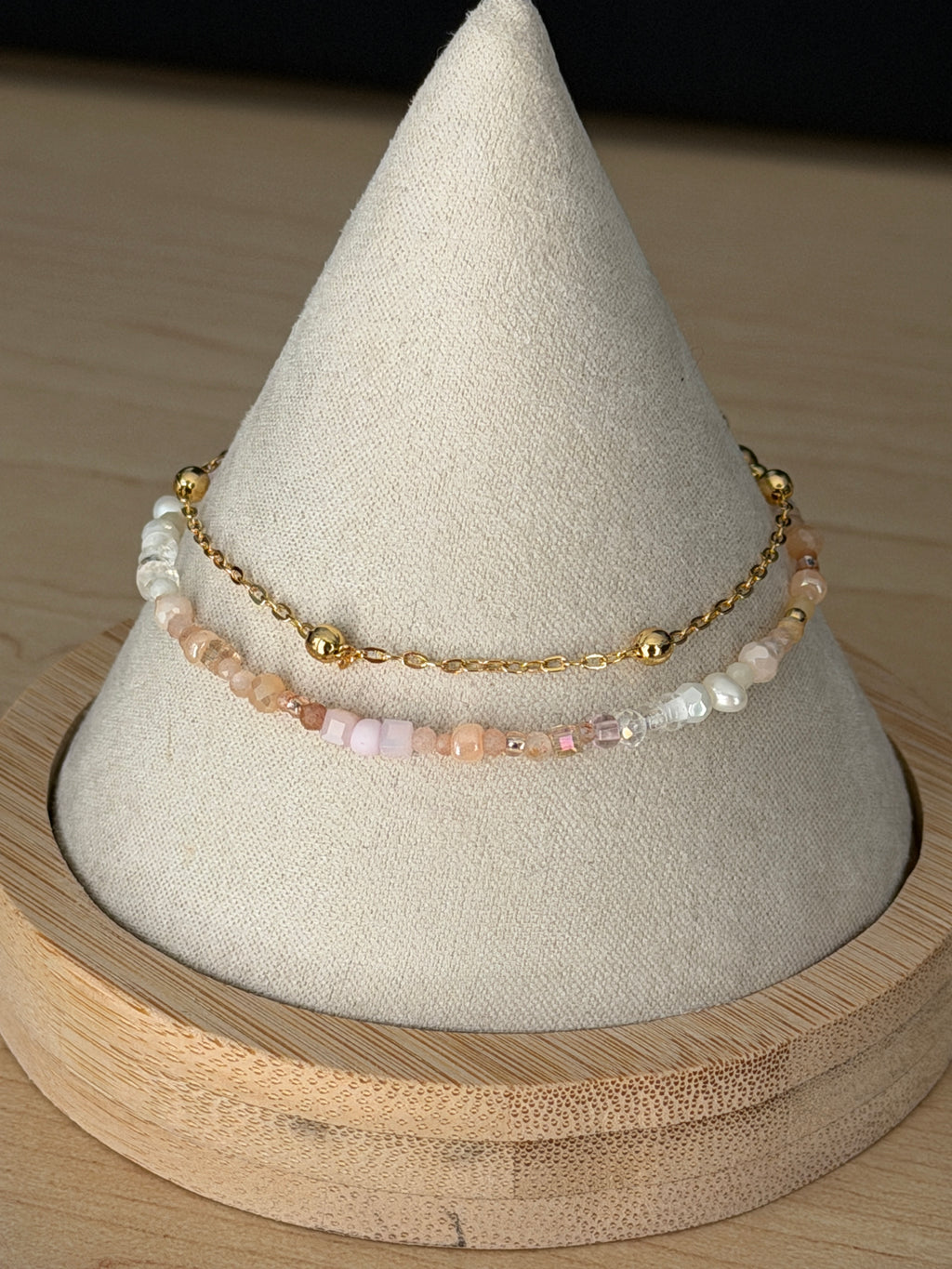 Duet bracelet #13 Light Pink
