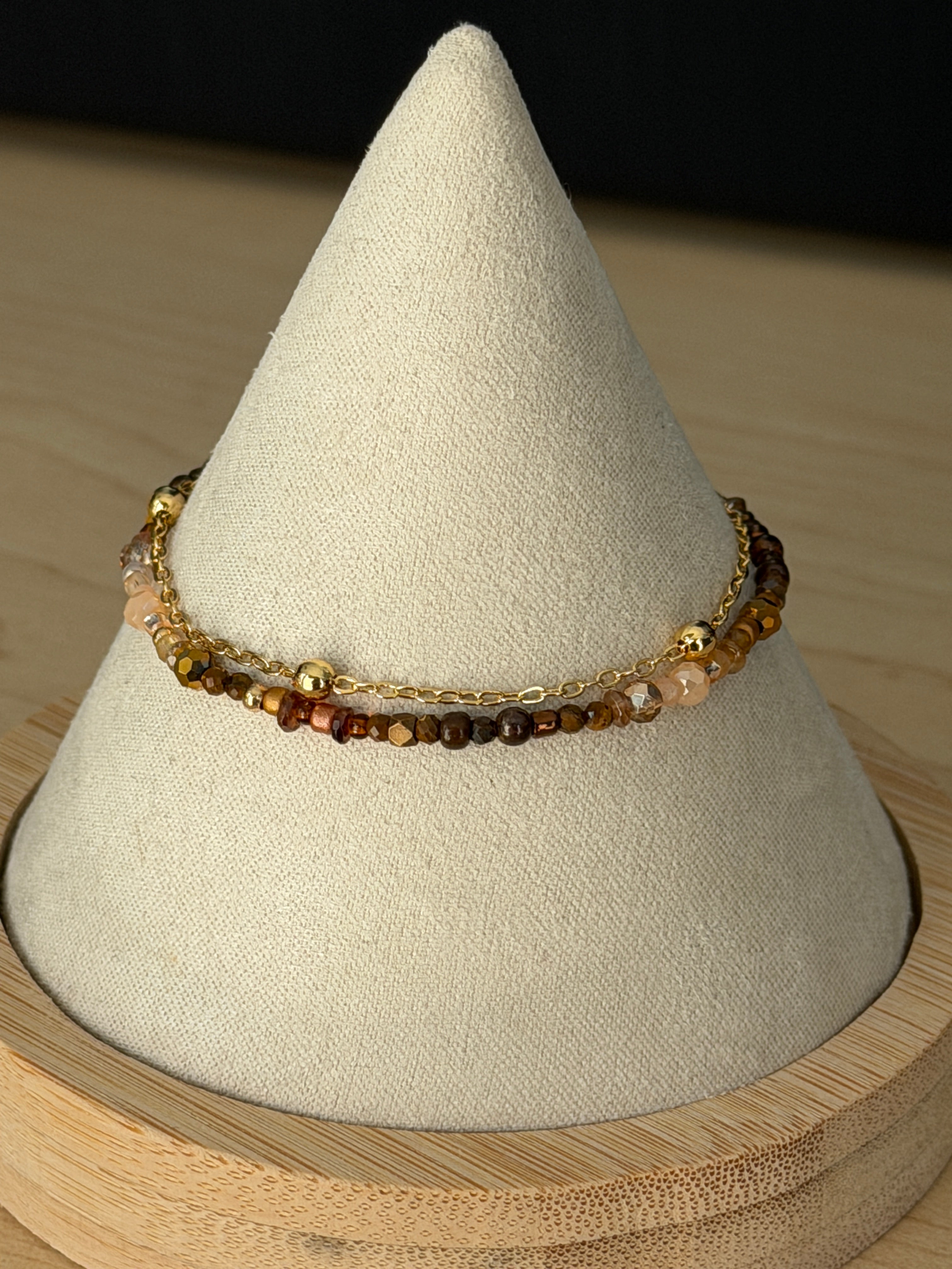 Duet Bracelet Garnet