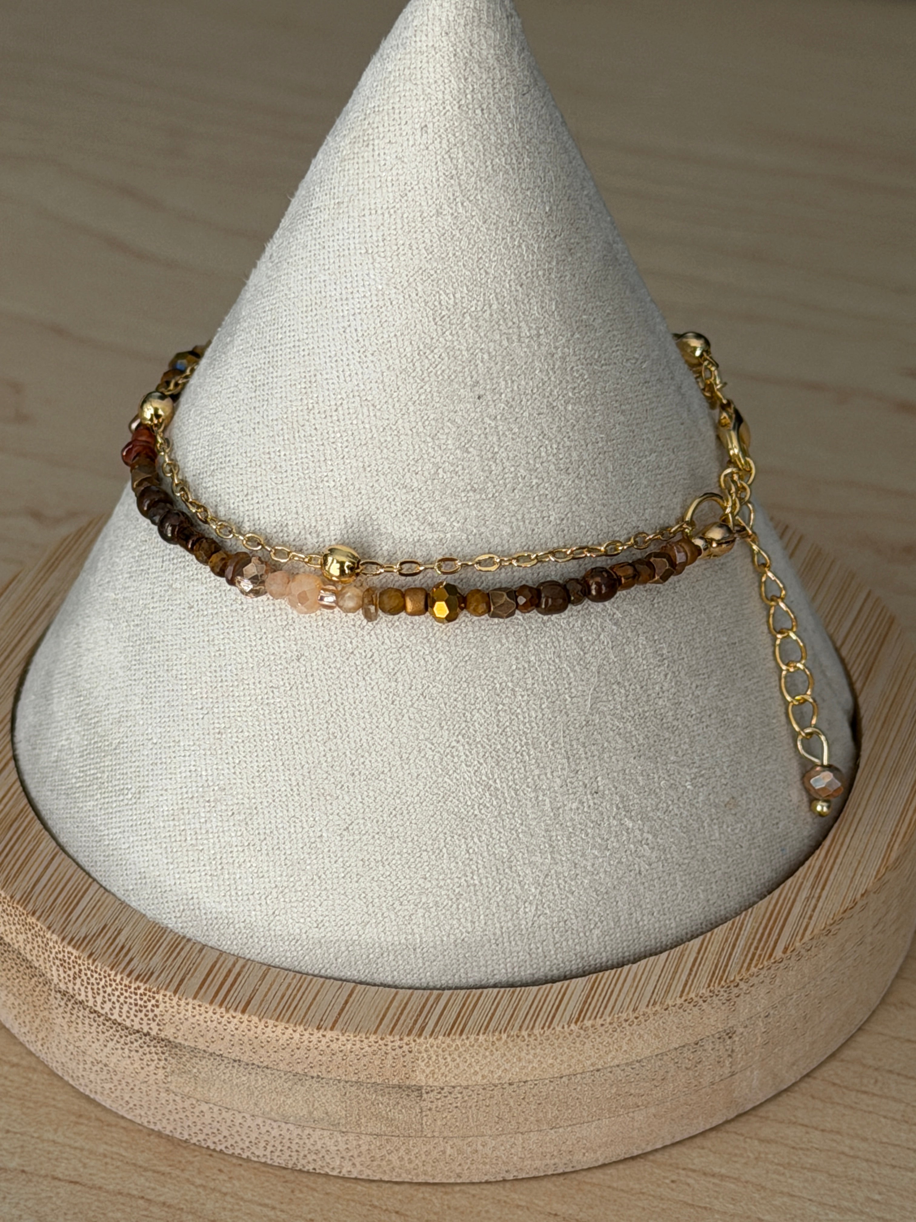 Duet Bracelet Garnet