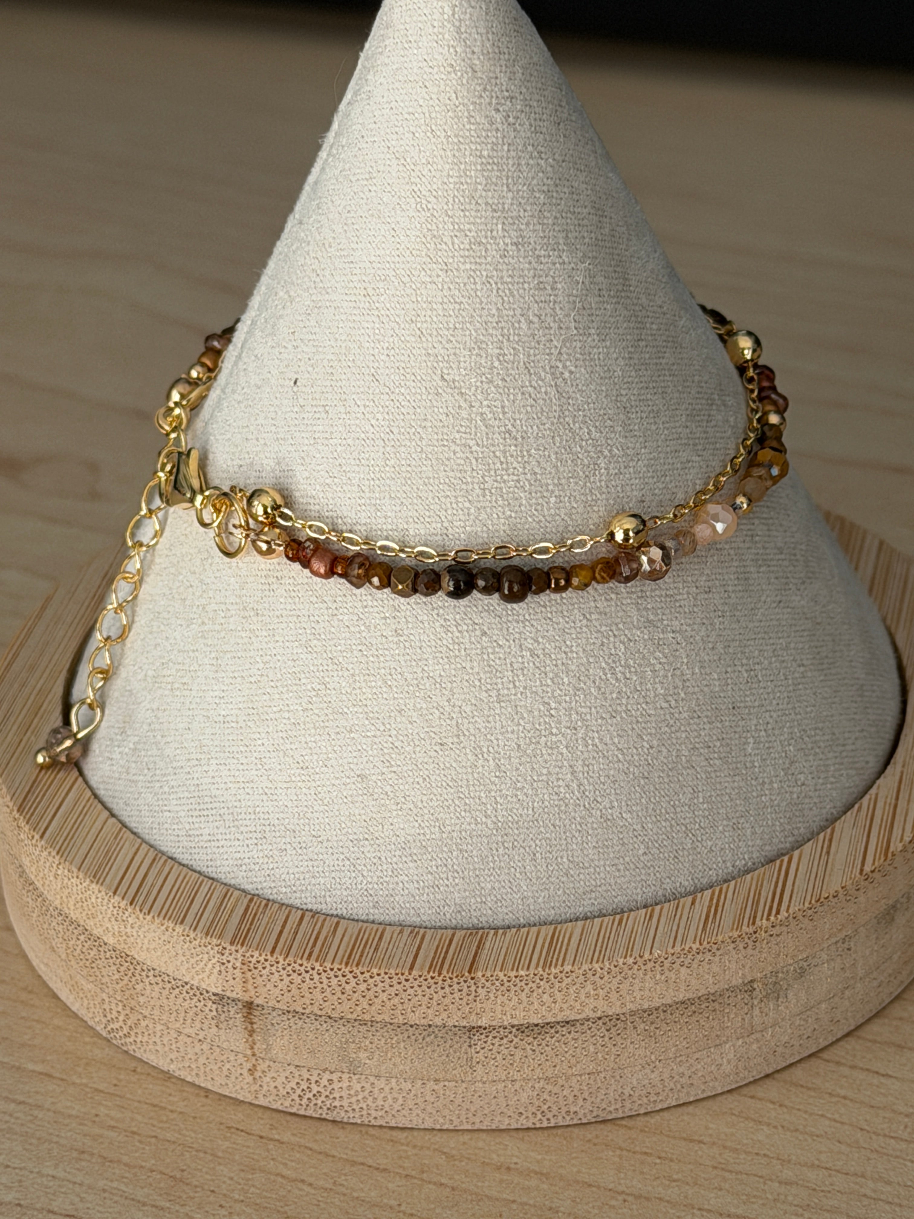 Duet Bracelet Garnet