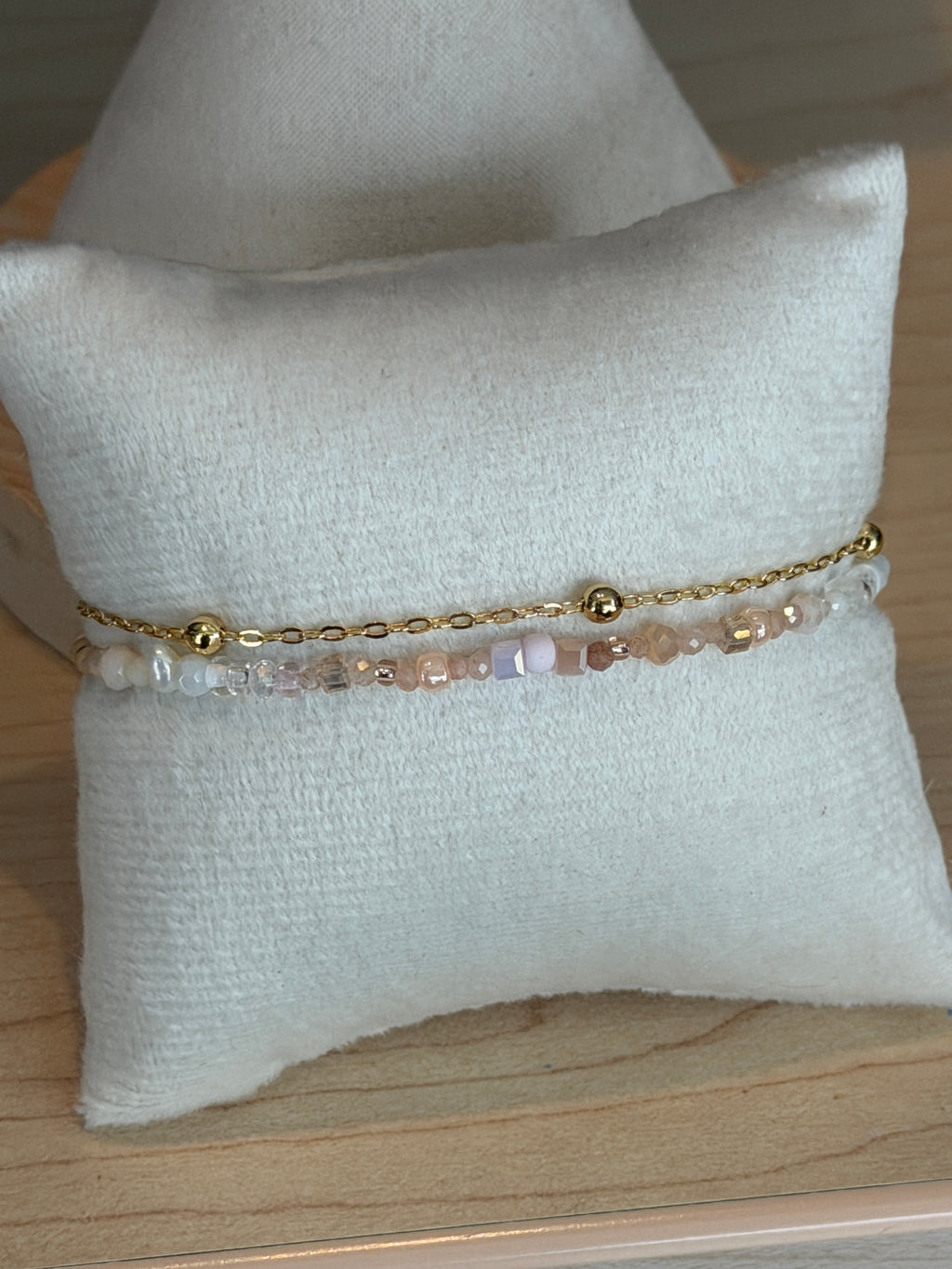 Duet bracelet #13 Light Pink