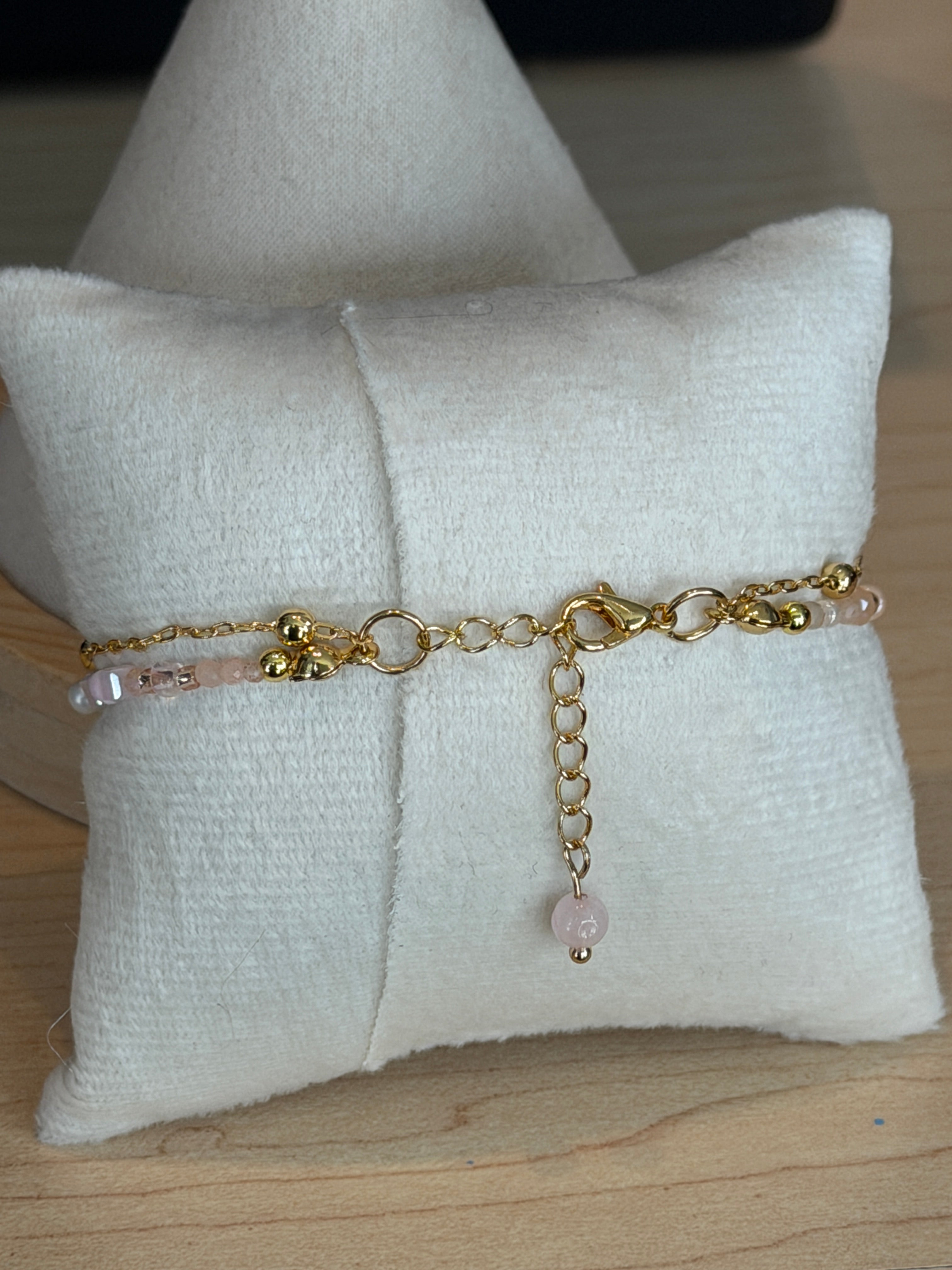Duet bracelet #13 Light Pink