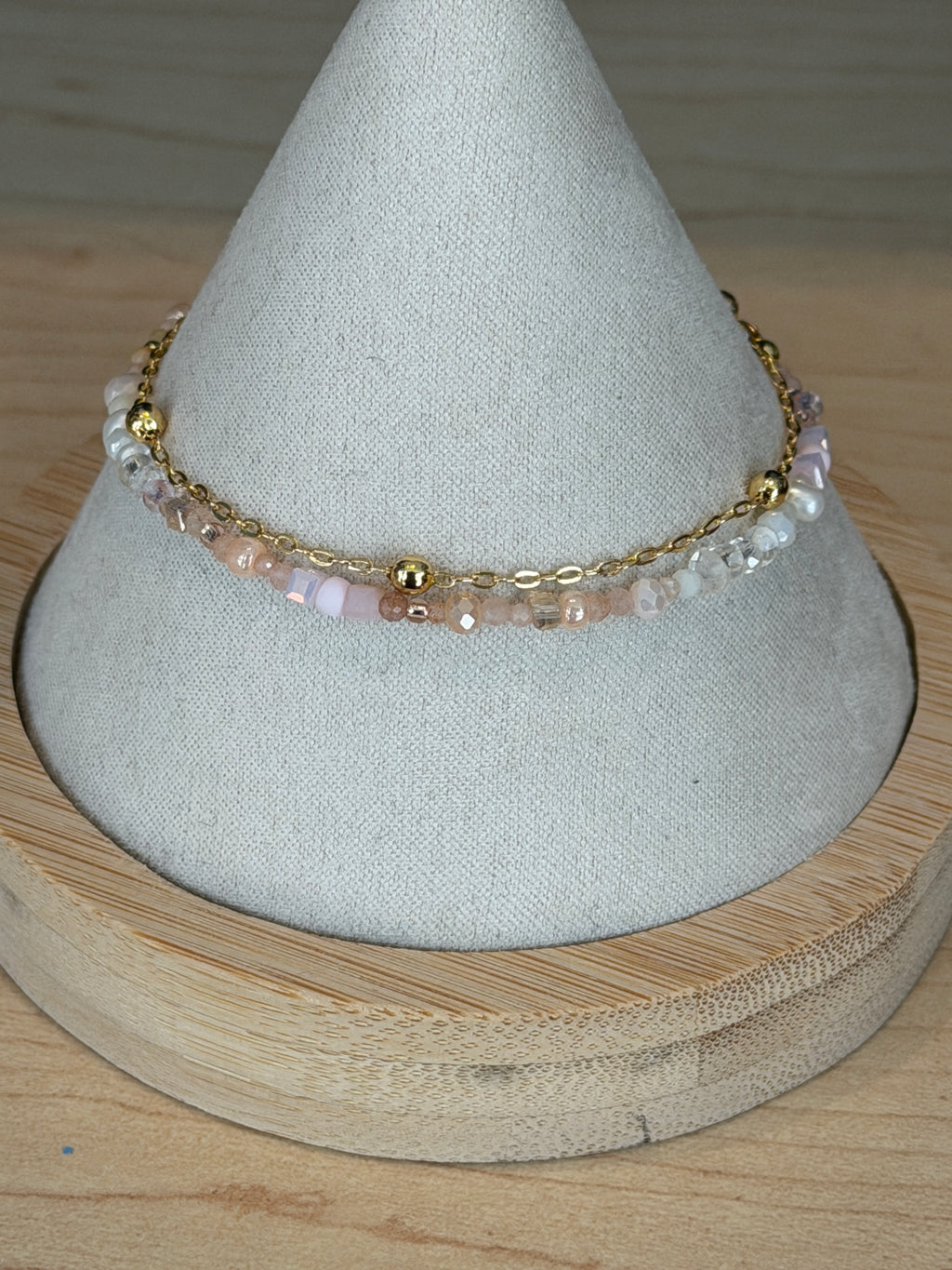 Duet bracelet #13 Light Pink