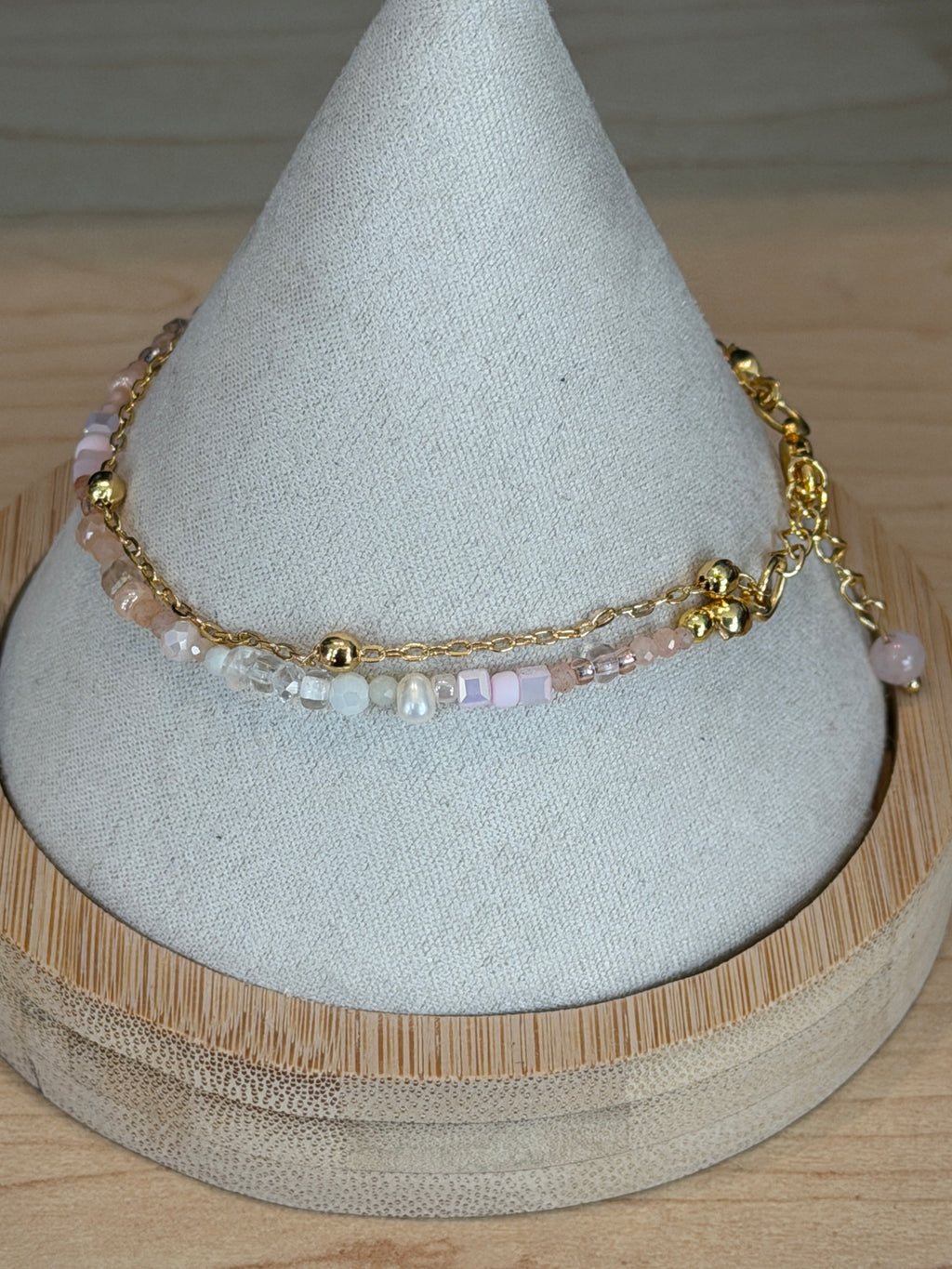 Duet bracelet #13 Light Pink