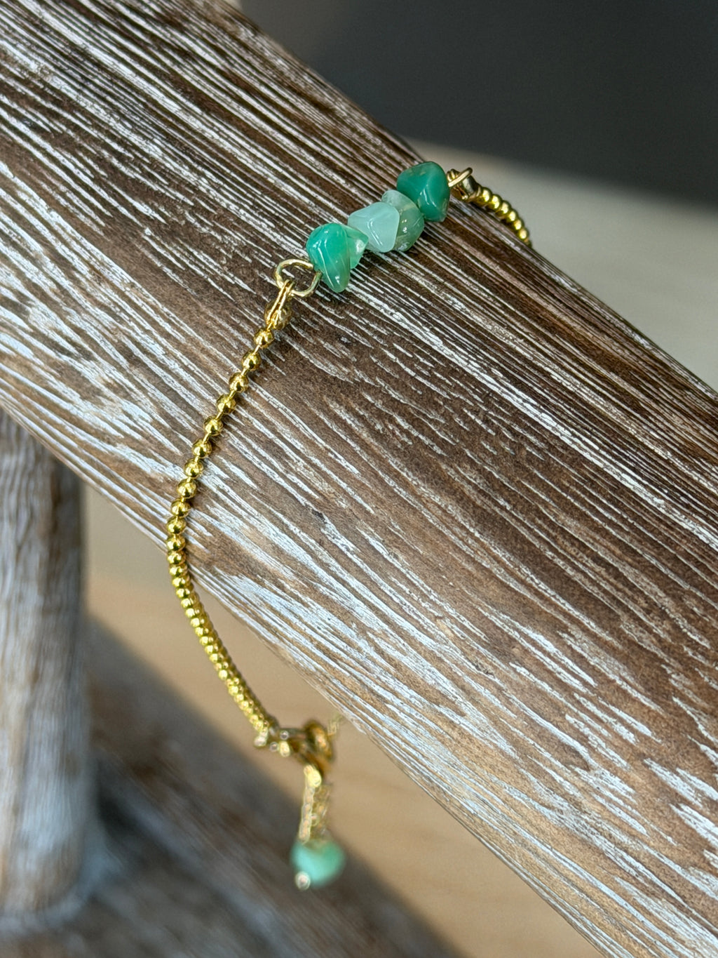 Solo #3 Moganite and Gold single bracelet*