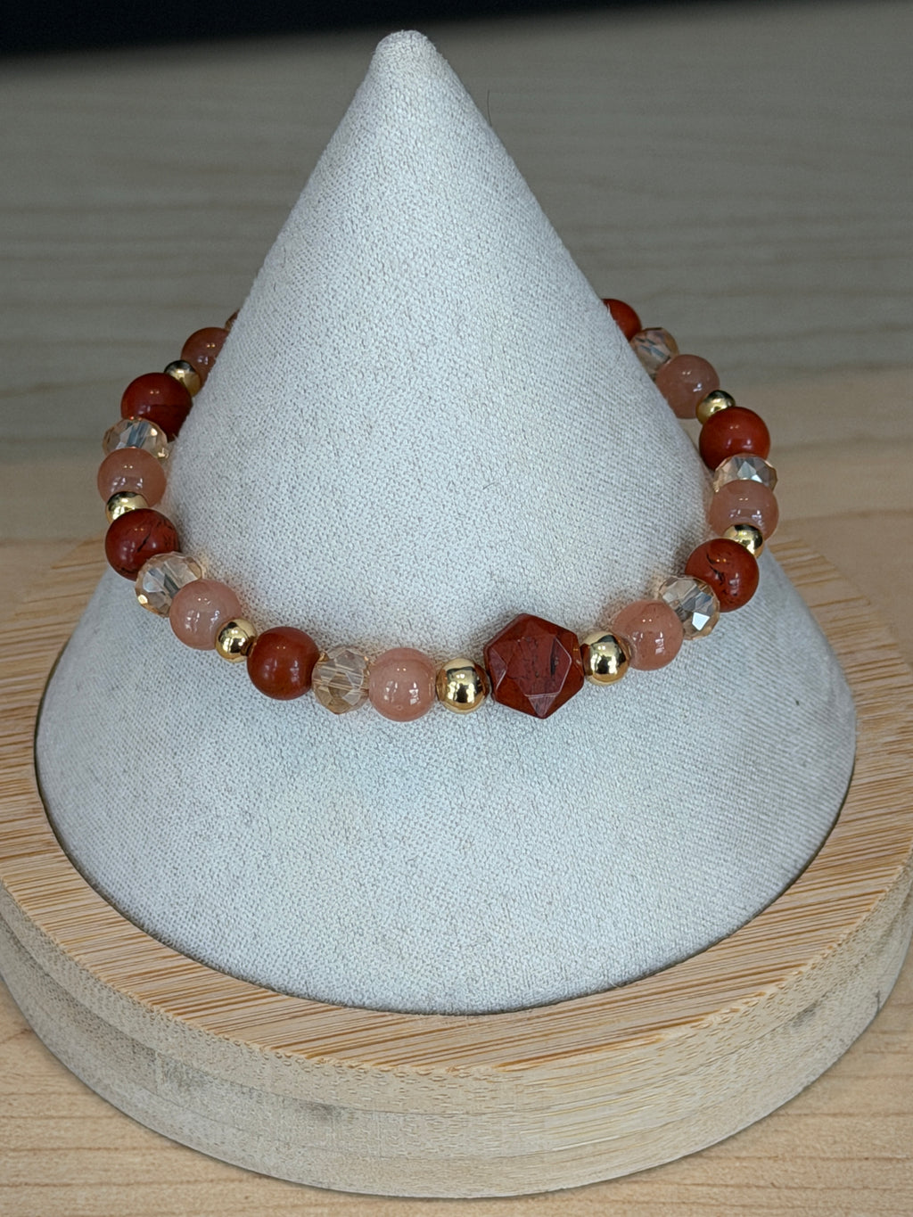 Solo #1 Hexagon Red Jasper Single Bracelet*