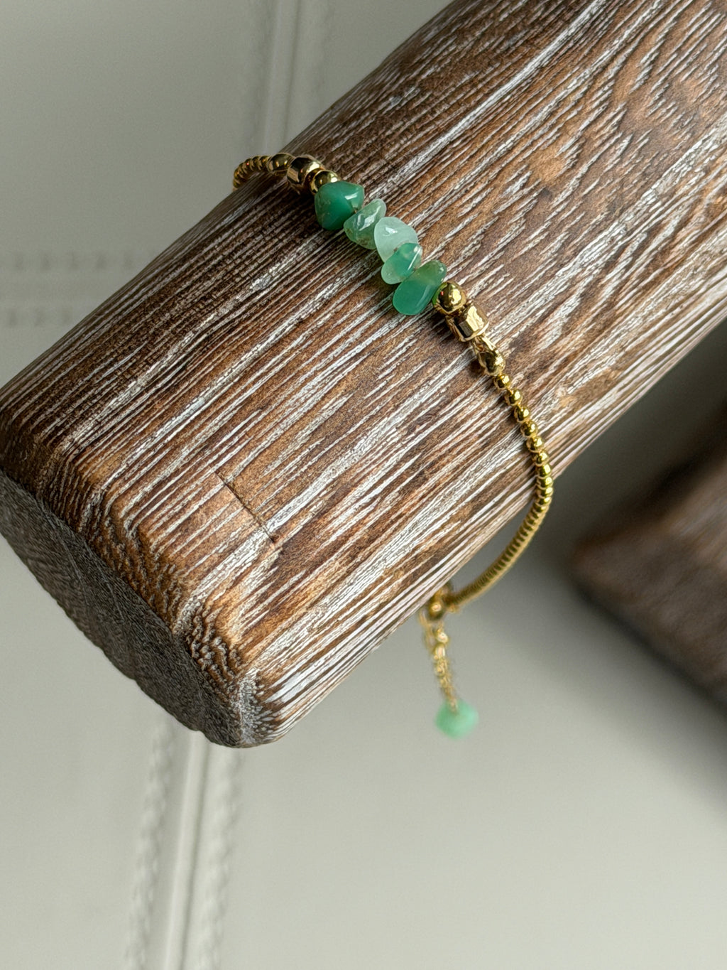 Solo #3 Moganite and Gold single bracelet*