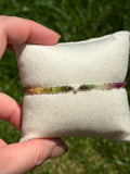 Aria bracelet #11 Tourmaline & Pearl with 14k gold plated accents