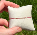 Aria bracelet #12 2mm Tourmaline & Pearl with 14k gold plated accents