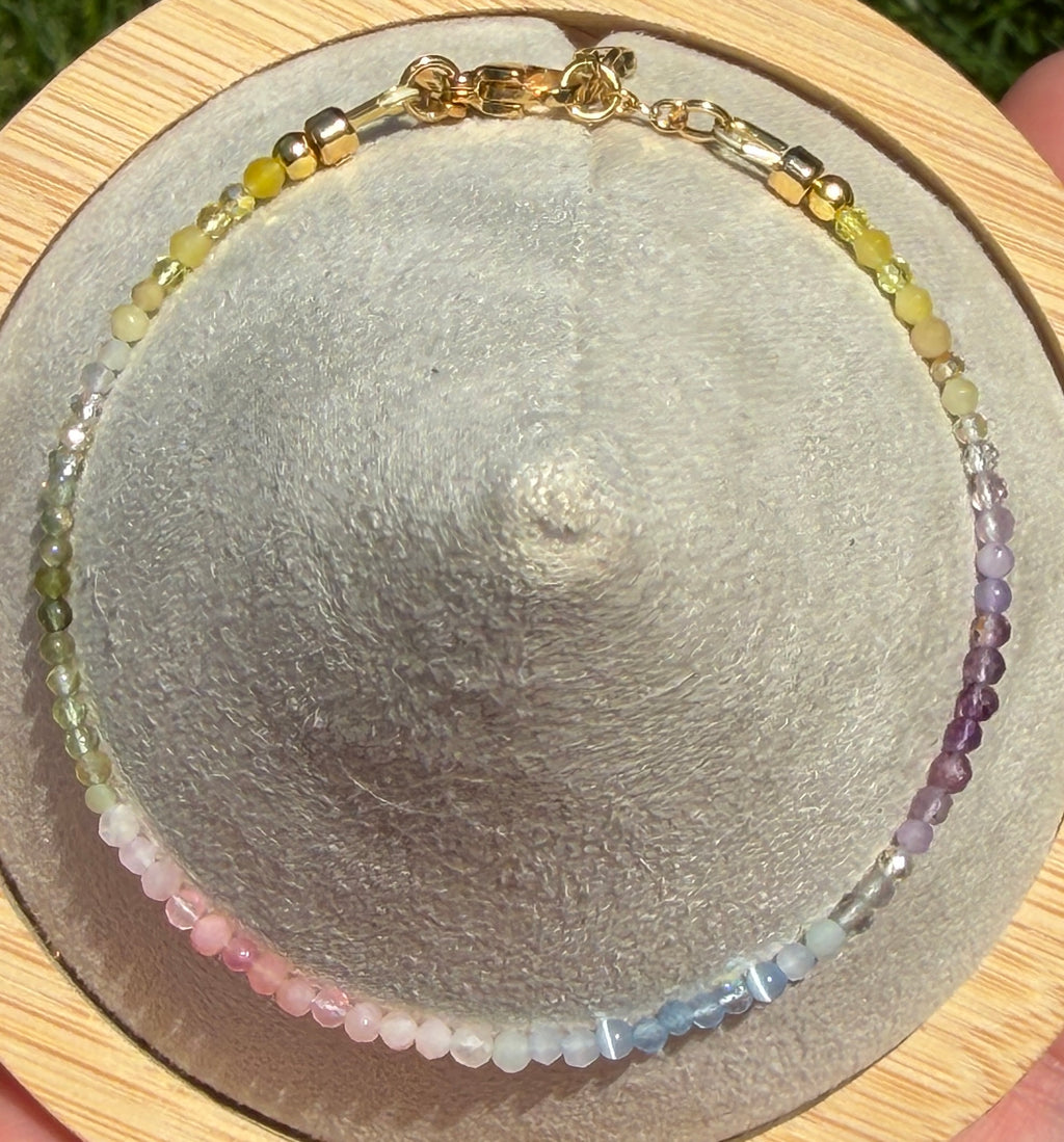 Solo bracelet #20 Mixed gemstones