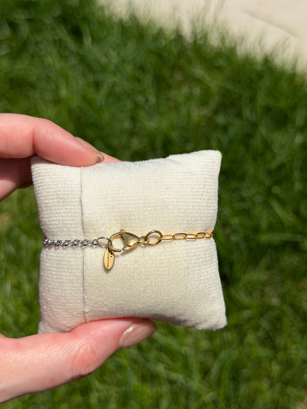 Solo bracelet #16 stainless steel and 18k gold plated