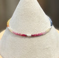 Aria bracelet #19 Sapphires, freshwater pearls, 14k filled accents