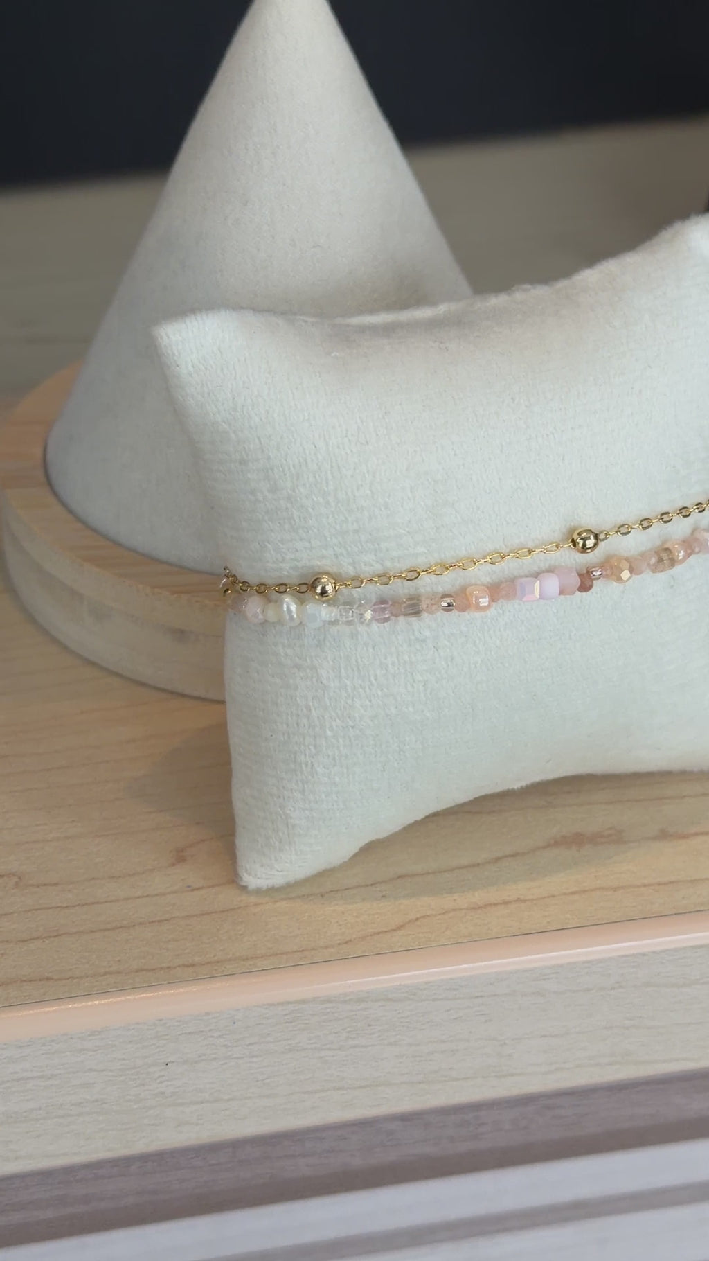 Duet bracelet #13 Light Pink